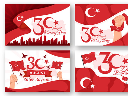 14 Turkey Victory Day Illustration