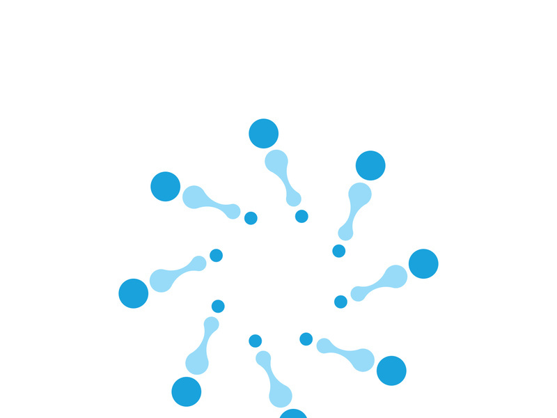 Molecule symbol logo template vector illustration design