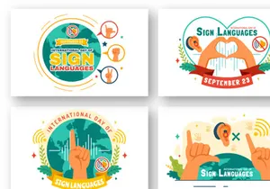 12 International Day of Sign Languages Illustration