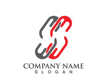 Business corporate S letter logo design vector