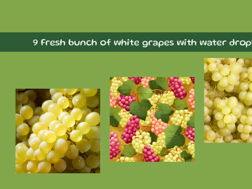 Fresh bunch of grapes with water droplets preview picture