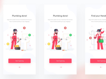 Handyman App UI Kit For Adobe XD preview picture