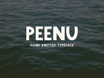 Peenu - Hand Knitted Typeface preview picture
