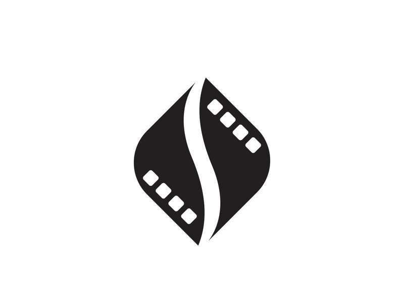 Abstract film icon illustration