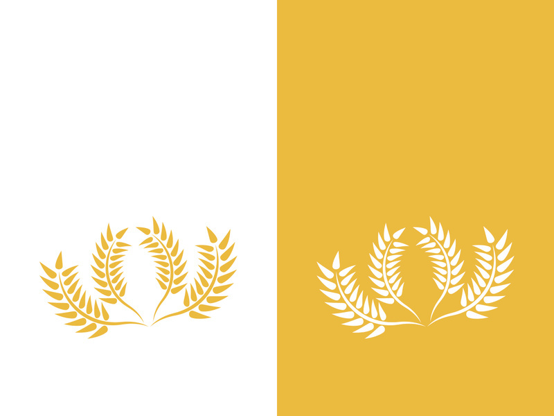 Wheat logo vector icon illustration design