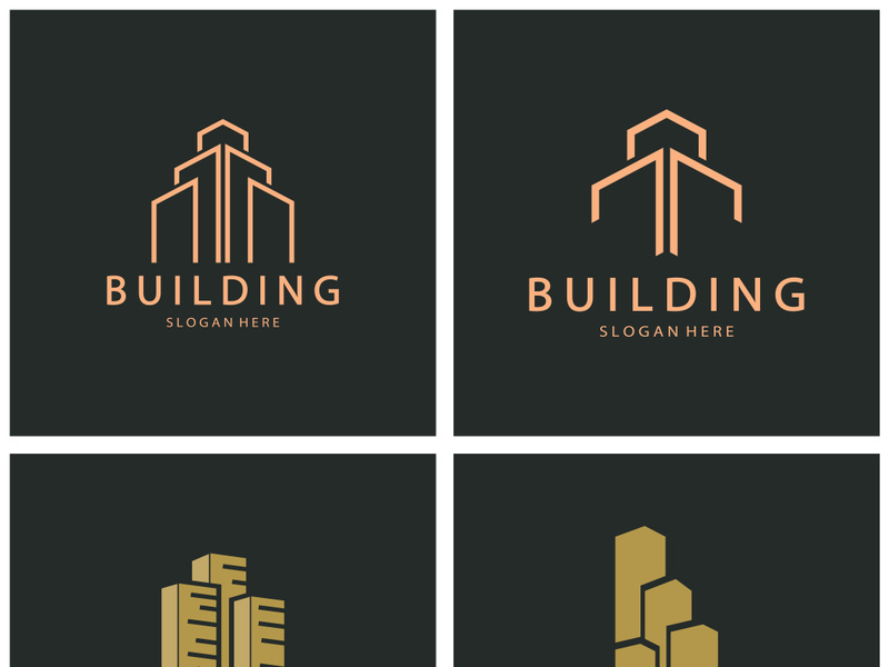 Building logo vector illustration design,Real Estate logo template, Logo symbol icon