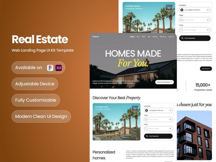 Omah - Real Estate Landing Page