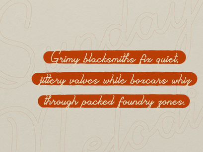 Sunday Melodia | Monoline Script Font