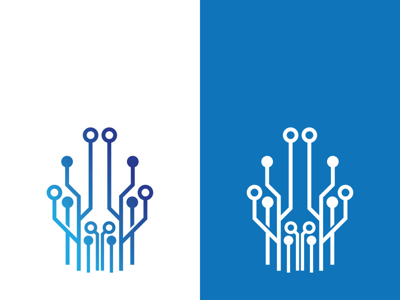 Technology logo images illustration design template