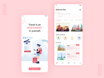 Travel App UI preview picture