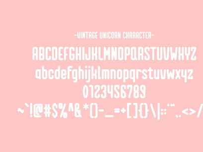 Vintage Unicorn - Playful Font