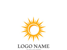 Sun vector illustration icon logo template design
