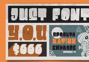Destone Display Font Demo