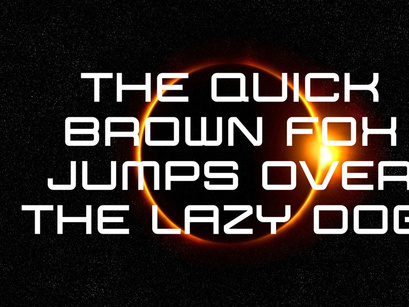 Solar Eclipse Font