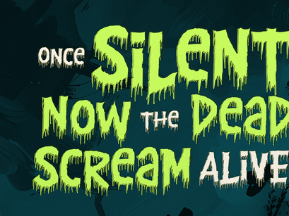 Spillknot | Dripping Horror Font