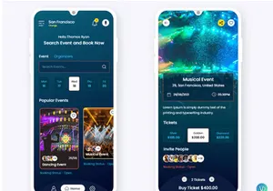 Events Finder and Booking Mobile App UI Kit
