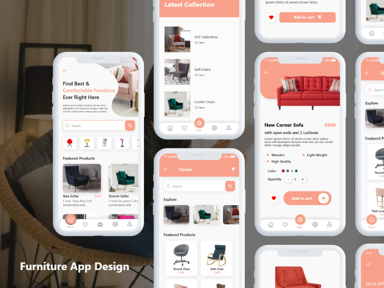 Furniture app design