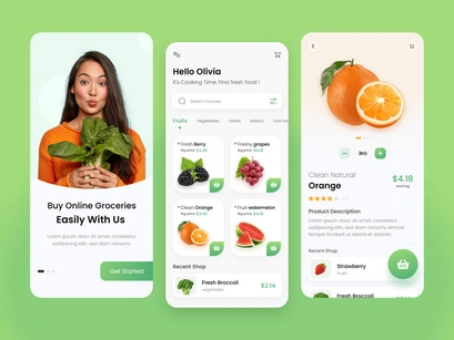 Grocery Shop App Design UI