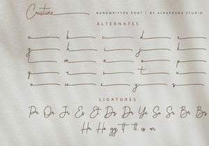 Cristine - Handwritten Font