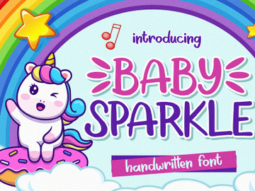 Baby Sparkle - Handwritten Font preview picture