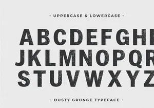 Dusty Grunge - Texture Display Font