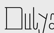 Dulya – Free font