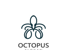 Octopus logo image design icon illustration animal vector