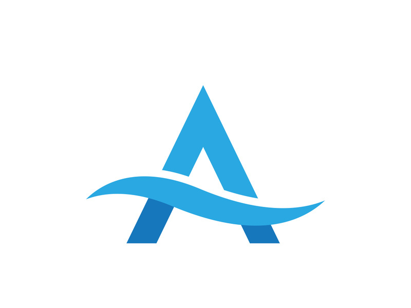 A Letter icon Logo illustration design