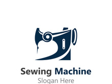 Sewing Machine Logo design concept, Tailor Sewing vector, Fashion Simple Design Template