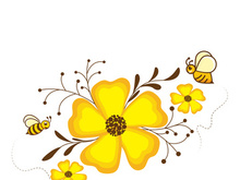 Bee icon design illustration