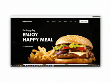 Dev Restaurant Web UI/UX Design - Landing Template preview picture