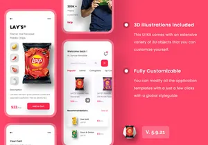 Lay's Patato Chip Store App Design