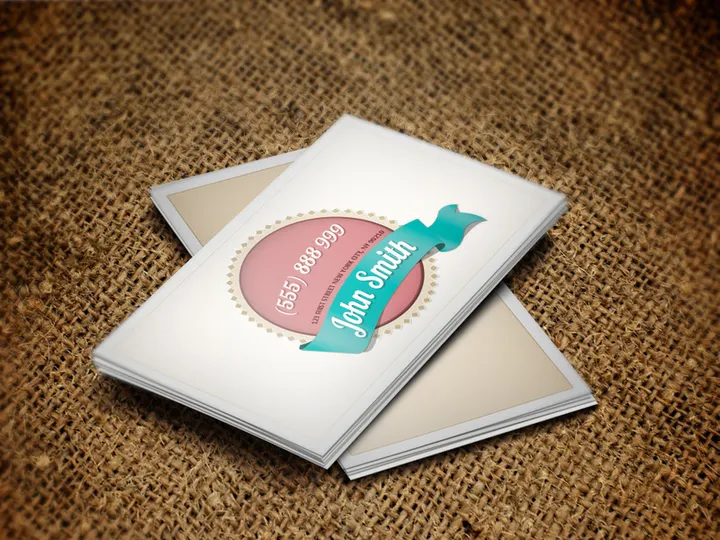 Light Vintage Business Card Template