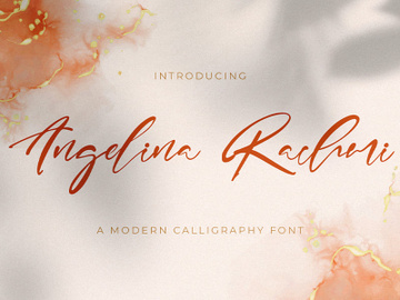 Angelina Rachmi - Calligraphy Script Font preview picture