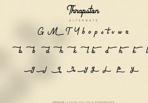 Thrapston - Vintage Script Font