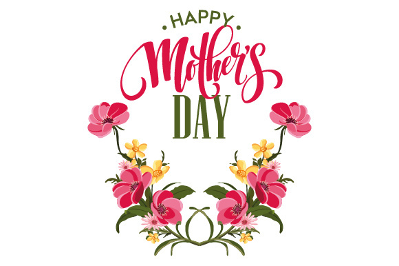 Happy Mother's Day SVG Illustration