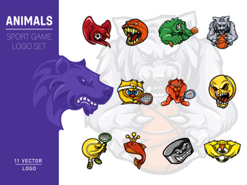 Aggressive animal logo sport for gaming preview picture
