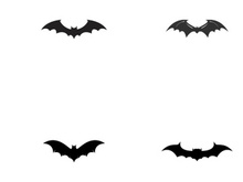 Bat silhouette logo.