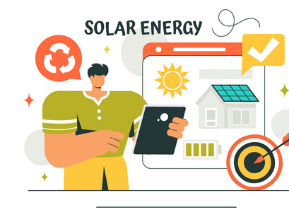 9 Solar Energy Installation Illustration