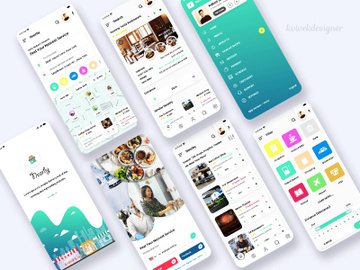 Nearby Shops and Services mobile app UI Kit preview picture