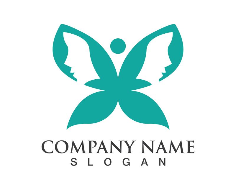 Butterfly logo template symbol vector icon design