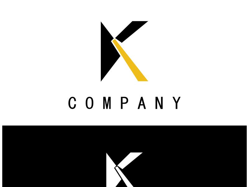 The letter K logo design is simple, elegant, modern, unique and luxurious. Logo for business cards, business, companies, fashion and brands, offices