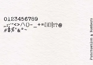 TheMemories - Old Typewritter Font