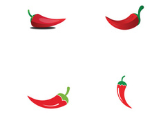 Chili logo design vector template.