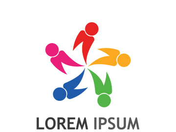 Logo of group of people or community of people. preview picture