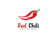 Red Chili Logo, Hot Chili Peppers Vector, Chili Garden House Illustration, Company Product Brand Illustration