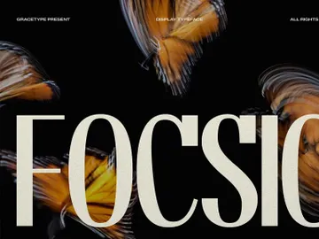 Focasio | Display Typeface preview picture