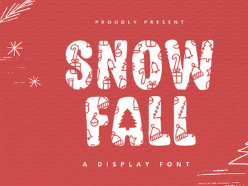 Snowfall - Display Font preview picture
