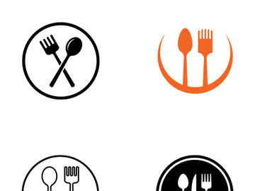 Creative spoon and fork logo. preview picture