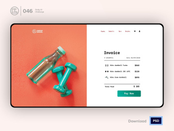 Invoice page| Daily UI challenge - 046/100 preview picture